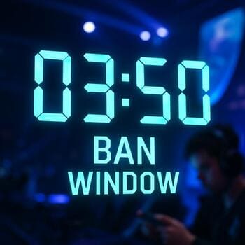 Large countdown timer for the ban window