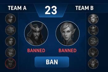 Ref screen showing a timed ban phase