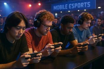 Players queued with phones during a ladder window