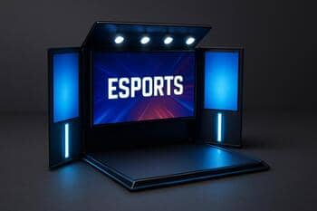 Fold-out pocket stage kit with lights and screens