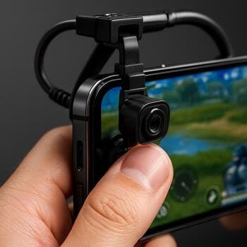 Thumb camera rig mounted to a phone