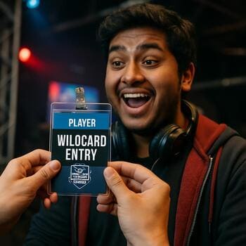 Player receiving a wildcard entry badge