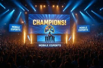 Finale stage with a dense crowd