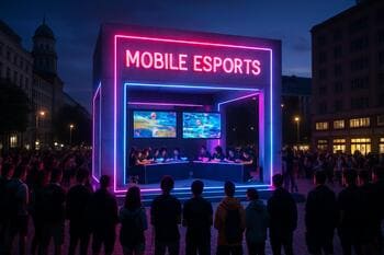 Berlin concrete square with neon trims